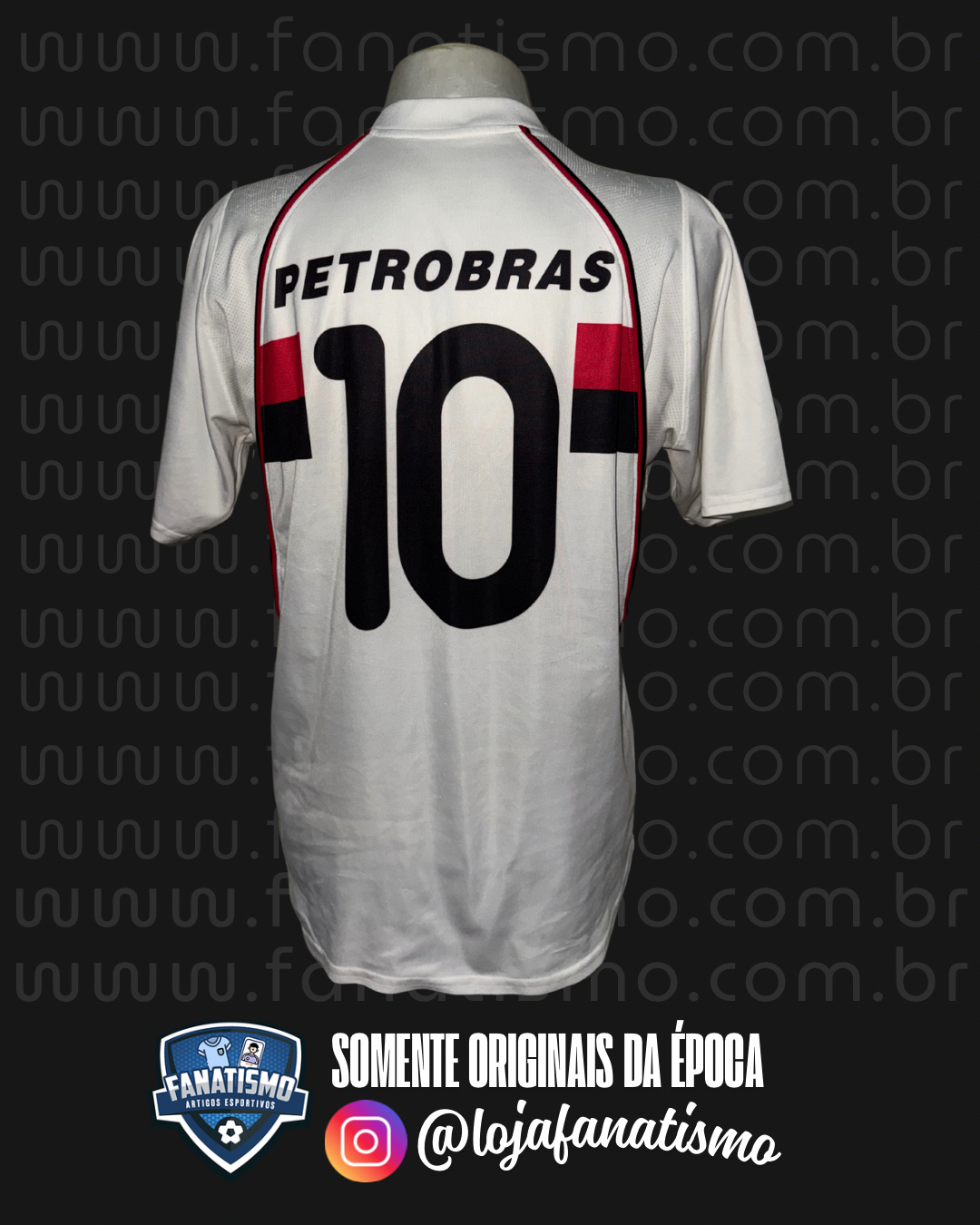 Camisa do Flamengo Oficial II Nike 2001-2004 #10 G - Imagem 2