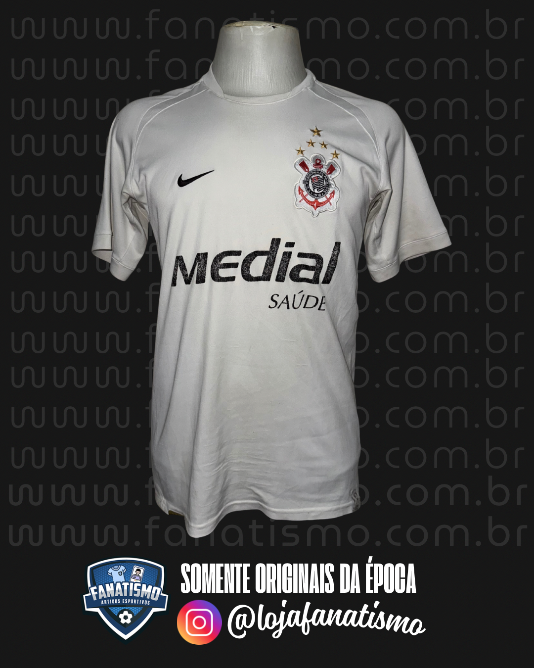 Camisa do Corinthians Oficial I Nike 2008 S/Nº M