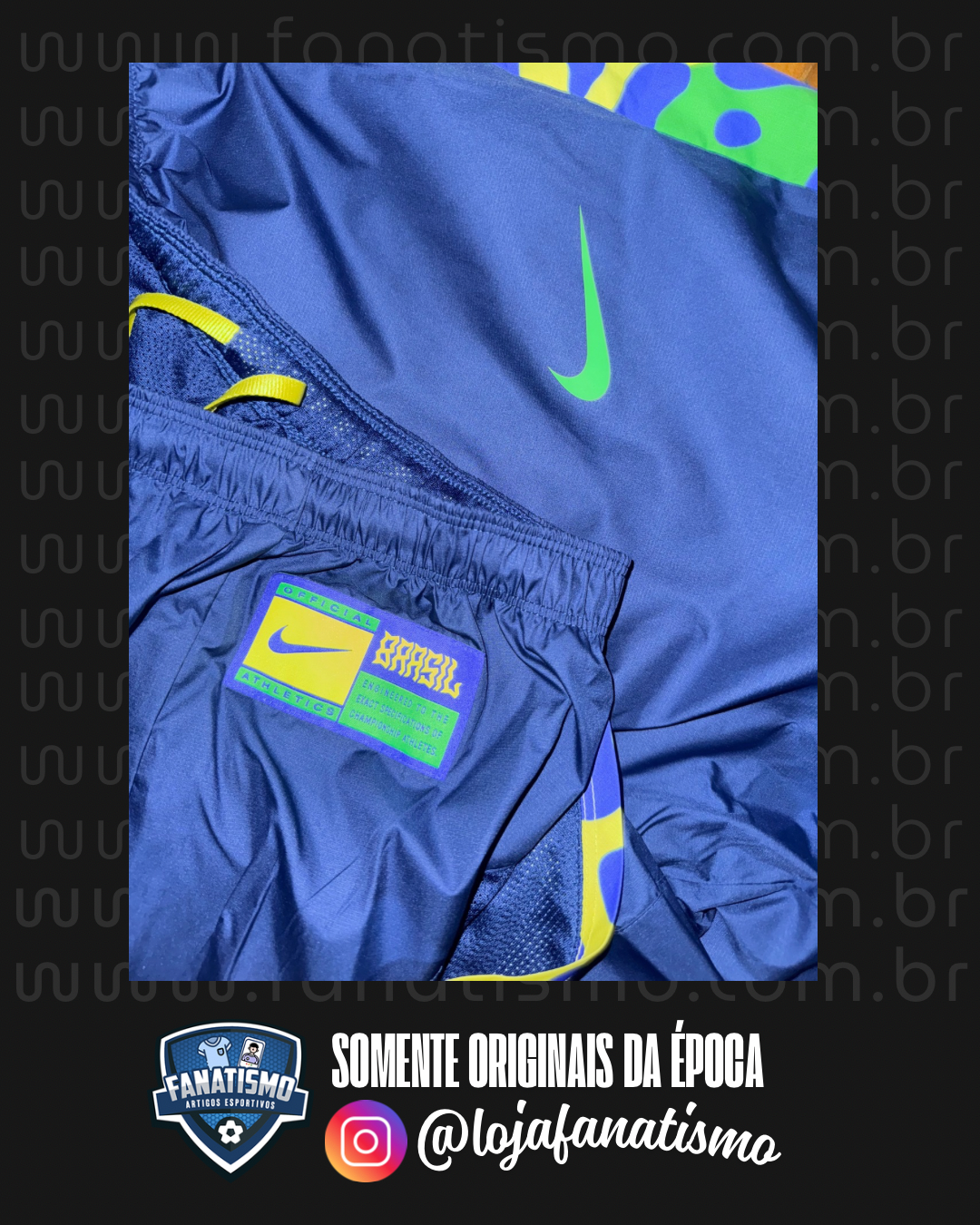 Calça Nike Brasil Masculina C/Bolsos Nova - Imagem 2