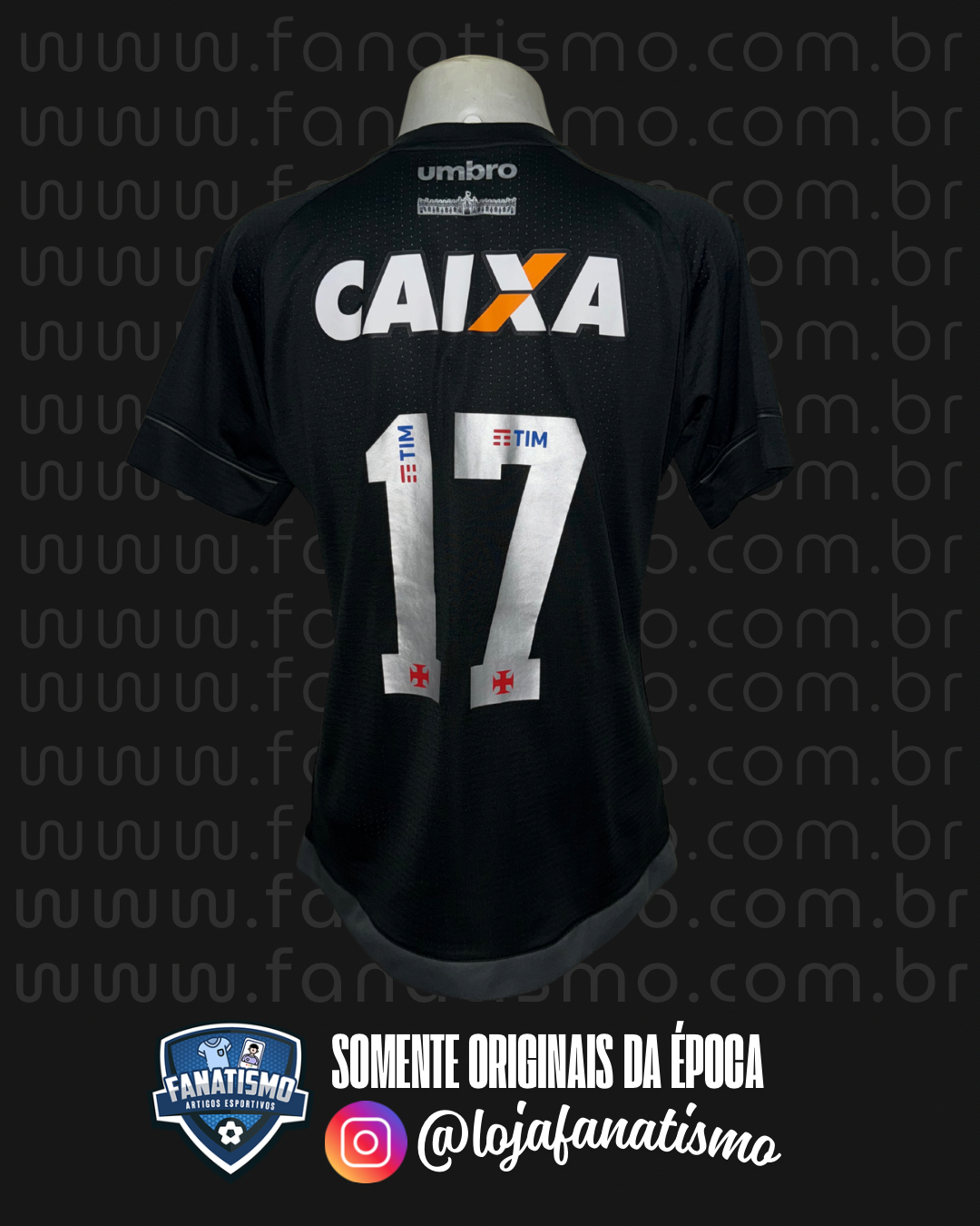 Camisa do Vasco Oficial III Umbro 2017 #17 G - Imagem 2