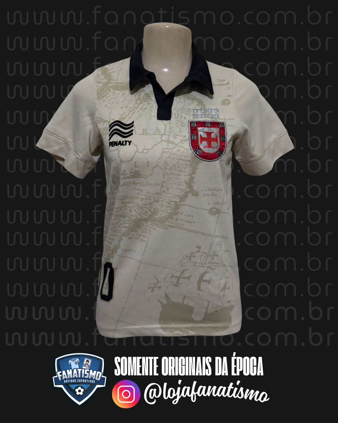 Camisa do Vasco Oficial III Penalty Raizes 2013 #10 Tam 10