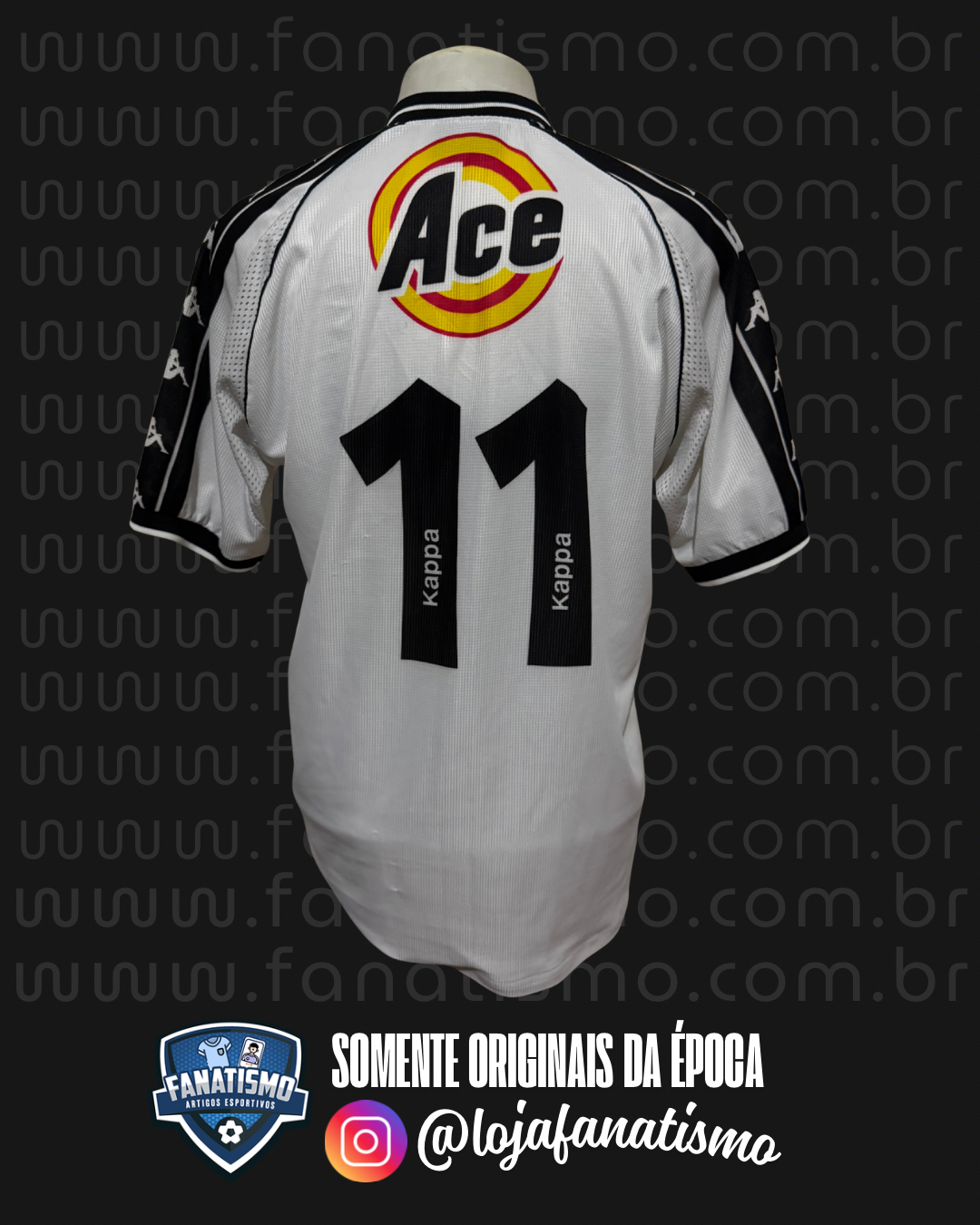 Camisa do Vasco Oficial II Kappa 1999/2000 #11 Romário G - Imagem 2