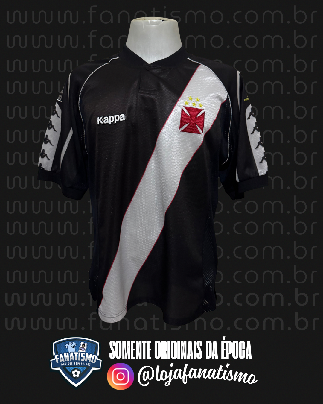 Camisa do Vasco Oficial I Kappa 1998 #6 Felipe G