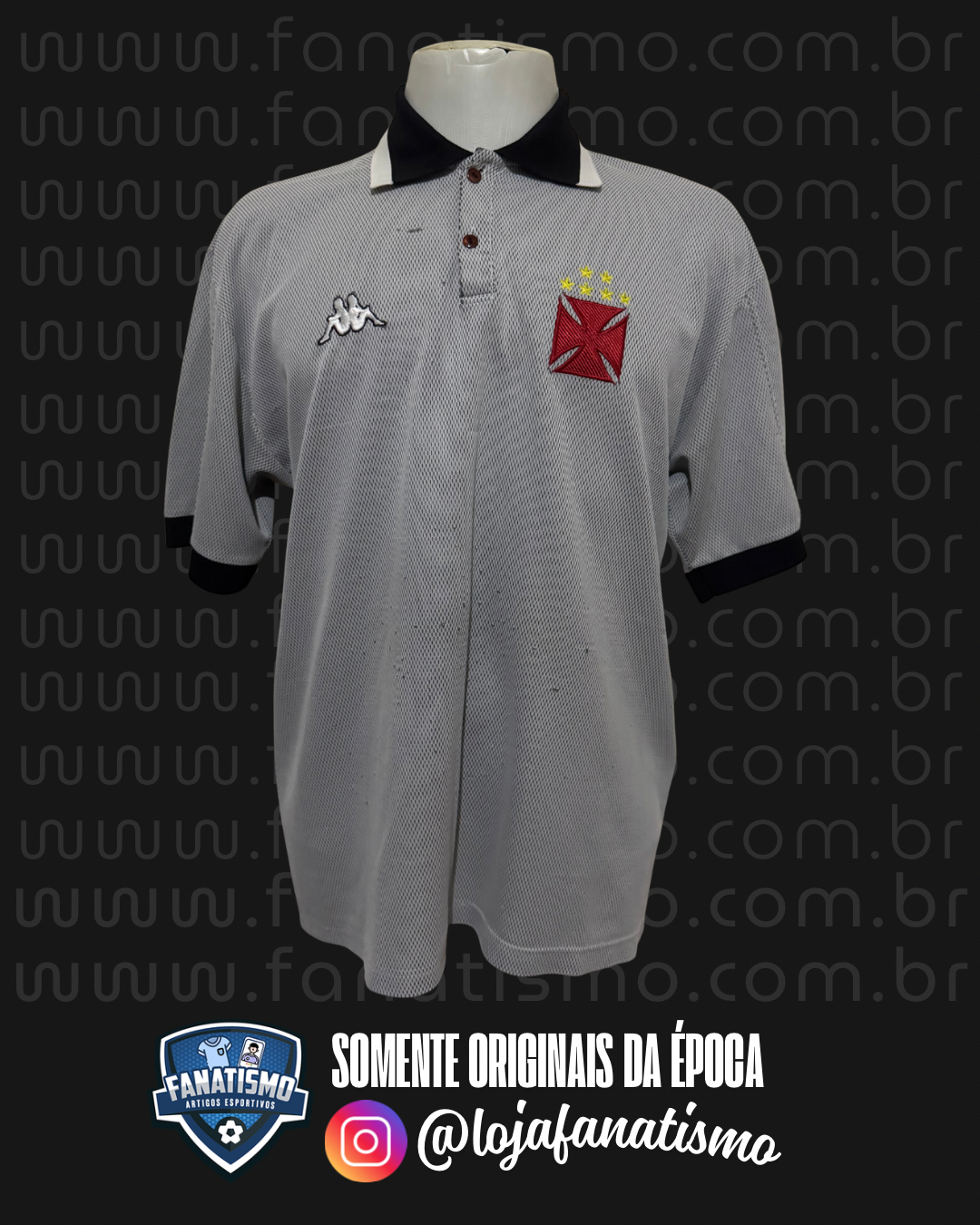 Camisa do Vasco Oficial Polo Comissão Técnica Kappa 1999