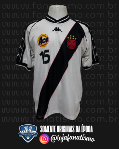 Camisa do Vasco Oficial II Futsal Kappa 1999/2000 #15 Usada em Jogo G