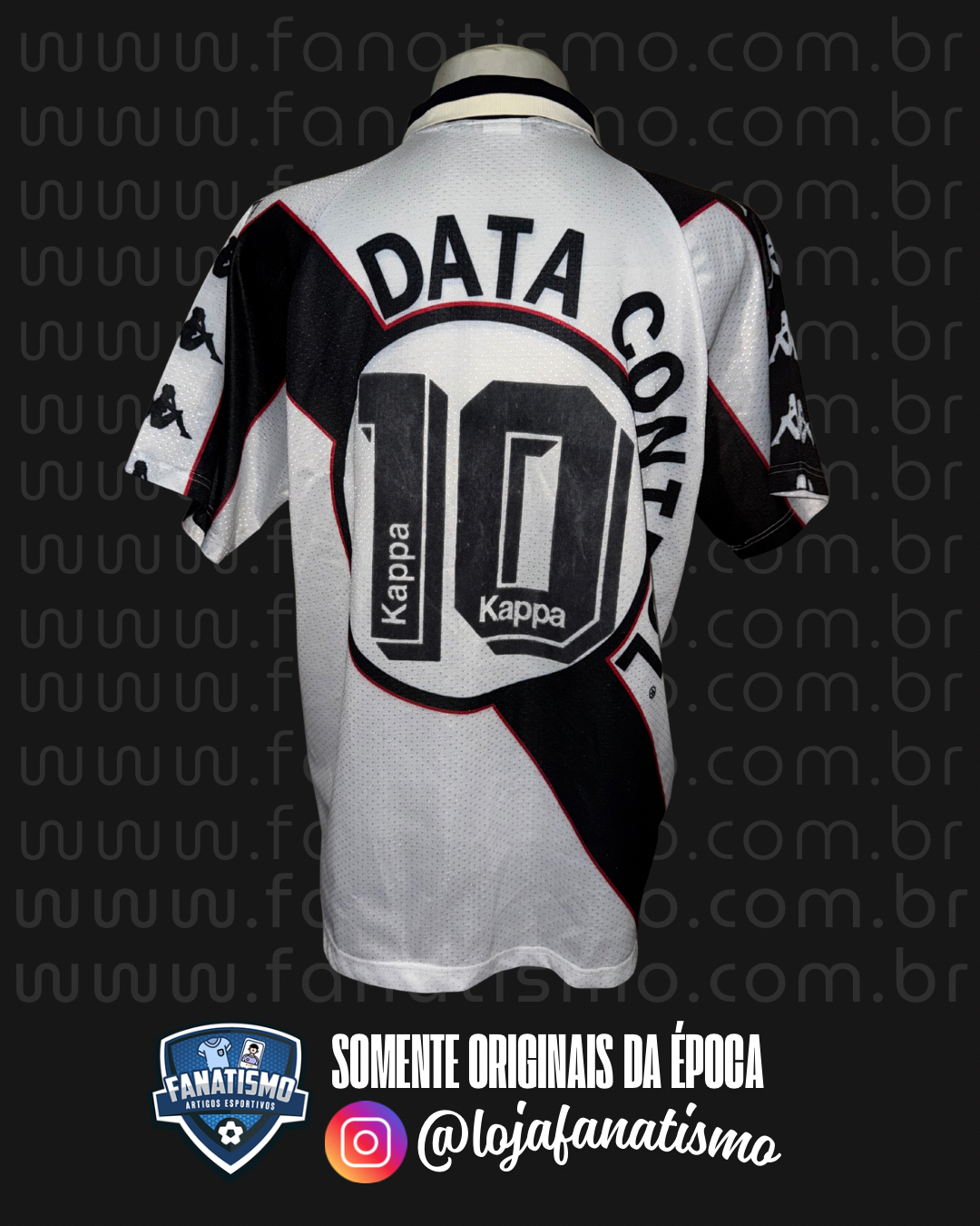 Camisa do Vasco Oficial II Kappa 1996/1997 #10 Edmundo Usada em Jogo G - Imagem 2