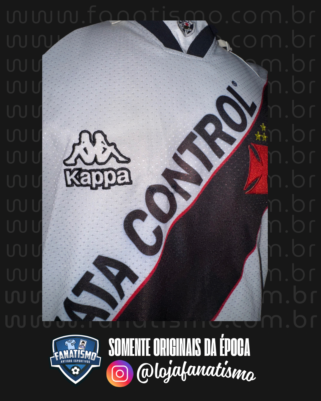 Camisa do Vasco Oficial II Kappa 1996/1997 #10 Edmundo Usada em Jogo G - Imagem 3