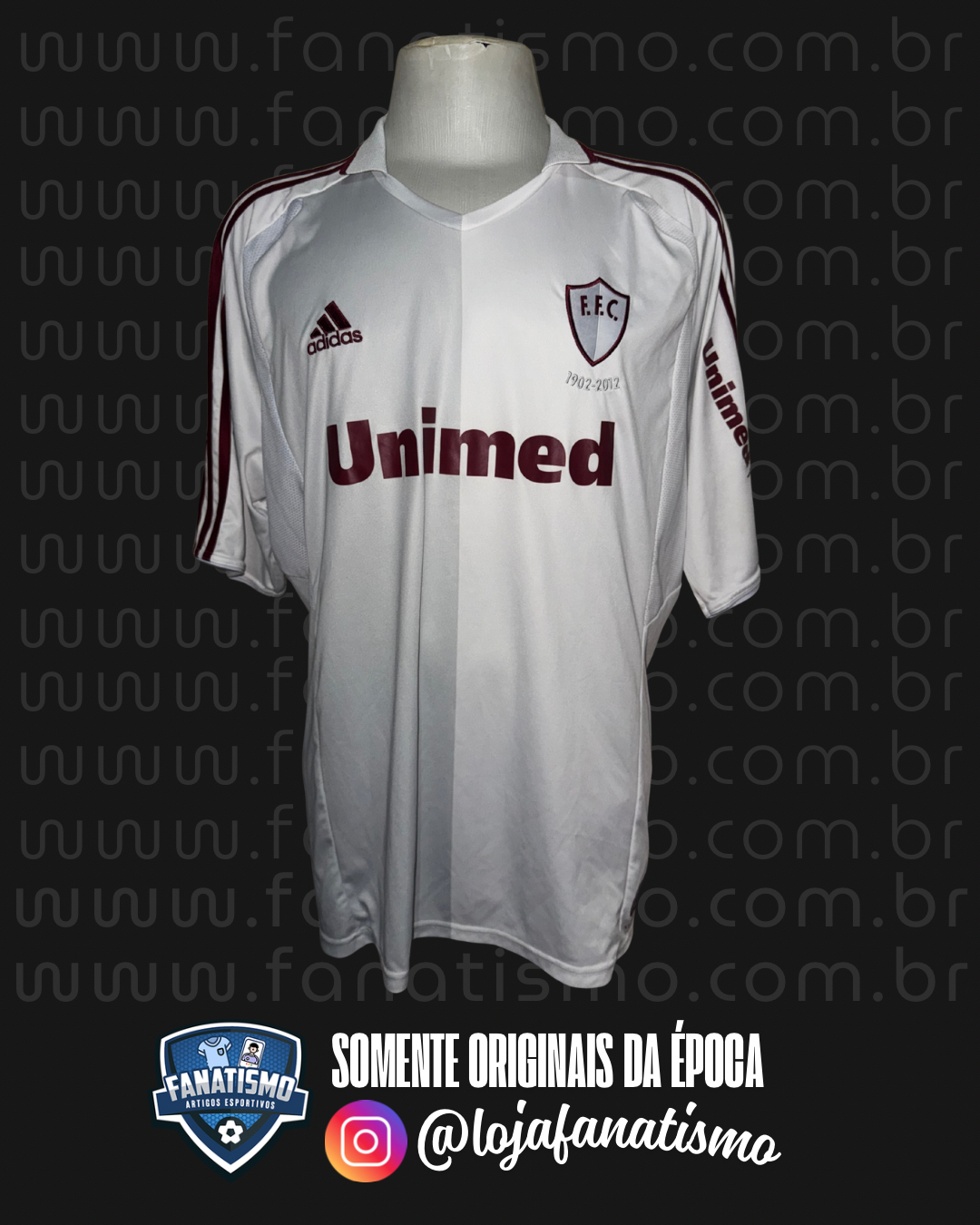 Camisa do Fluminense Oficial IV Adidas 2012 Edição Limitada 110 Anos 2GG