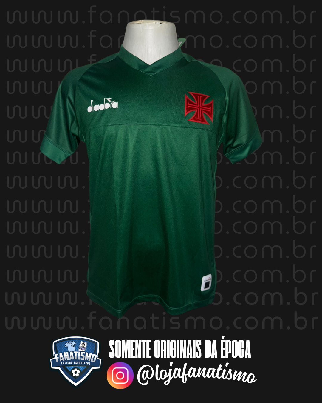 Camisa do Vasco Oficial Goleiro Verde Diadora 2019 Nova