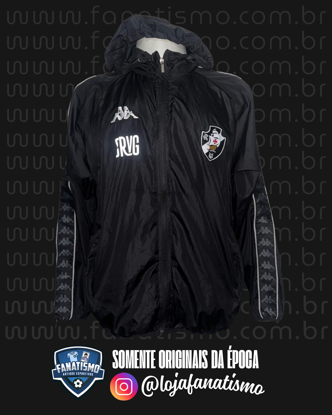 Jaqueta do Vasco Oficial Corta-Vento Kappa CRVG 2022 G