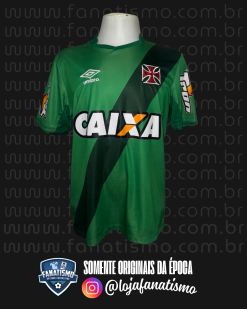 Camisa do Vasco Oficial Goleiro Verde Umbro 2014/2015 S/Nº G