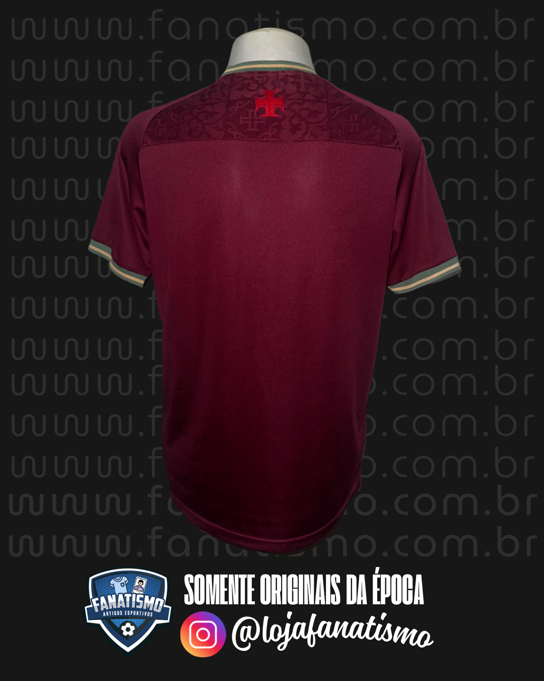 Camisa do Vasco Oficial III Goleiro Vinho Kappa 2022/2023 G - Imagem 2