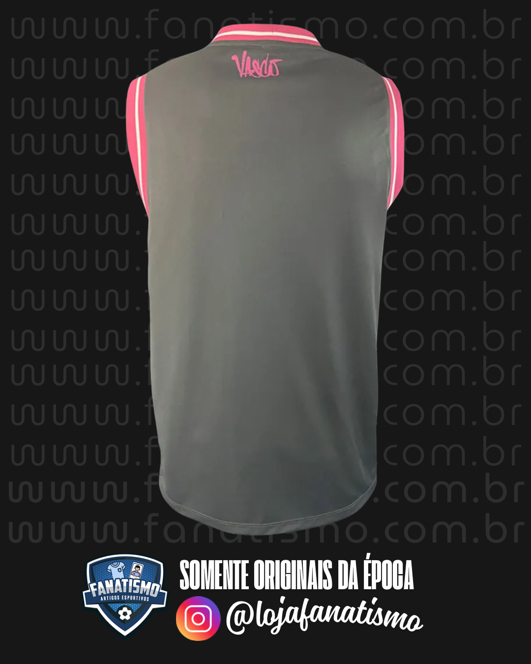 Regata do Vasco Oficial VG Basquete Chumbo/Rosa Nova - Imagem 2