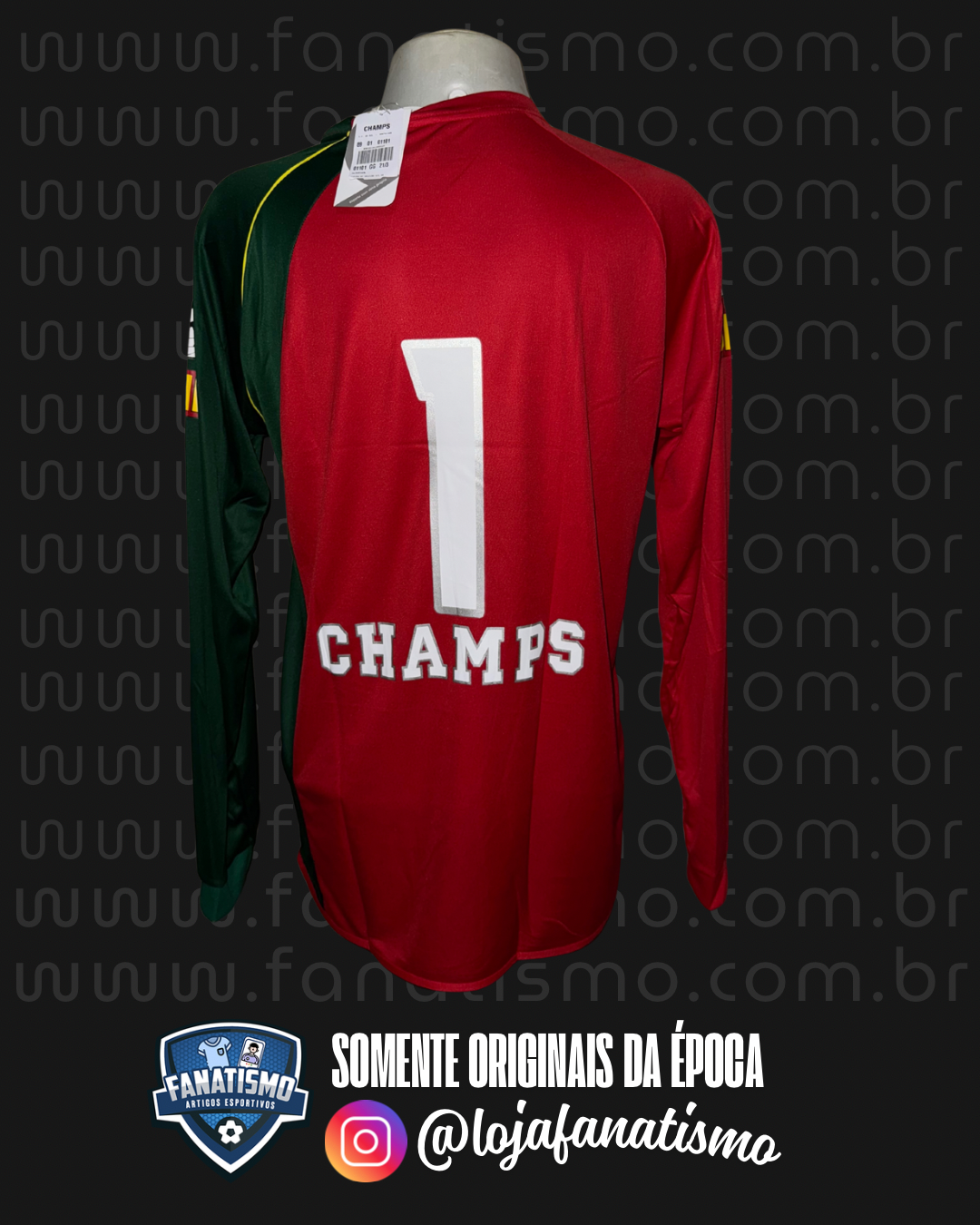 Camisa do Vasco Oficial Manga Longa Portugal Champs 2009 #1 Fernando Prass Nova GG - Imagem 2