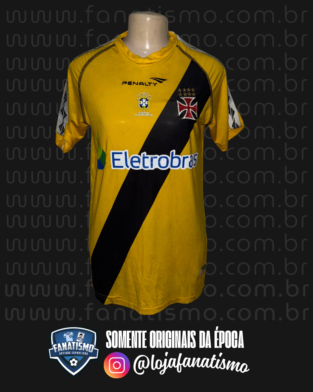 Camisa do Vasco Oficial Goleiro Amarela Penalty 2012 Feminina G