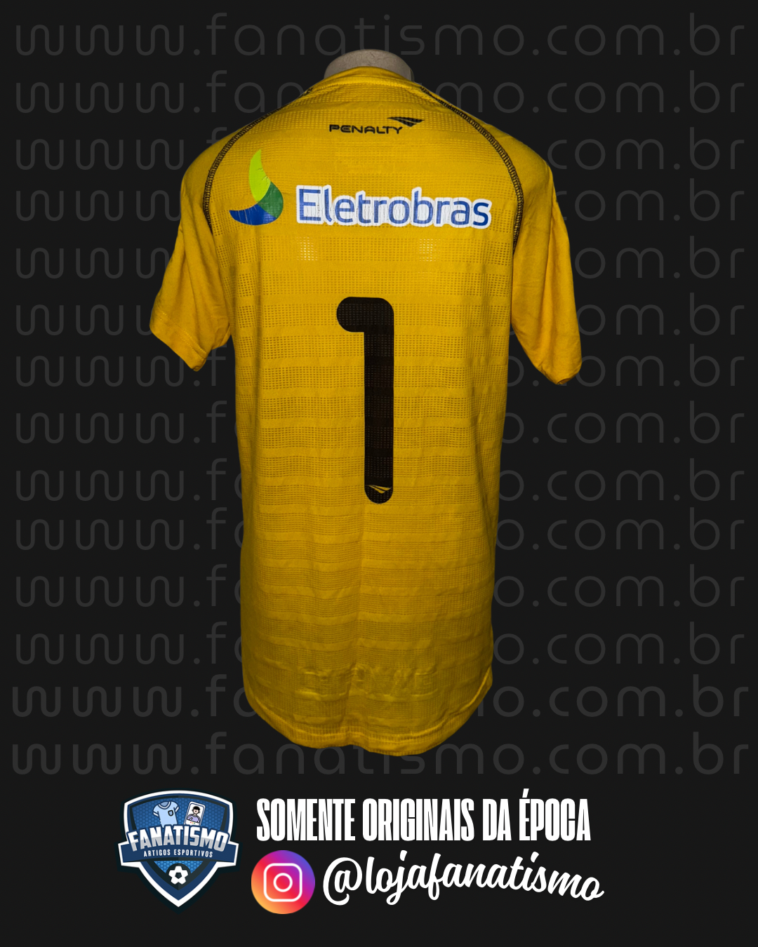 Camisa do Vasco Oficial Goleiro Amarela Penalty 2012 Feminina G - Imagem 2
