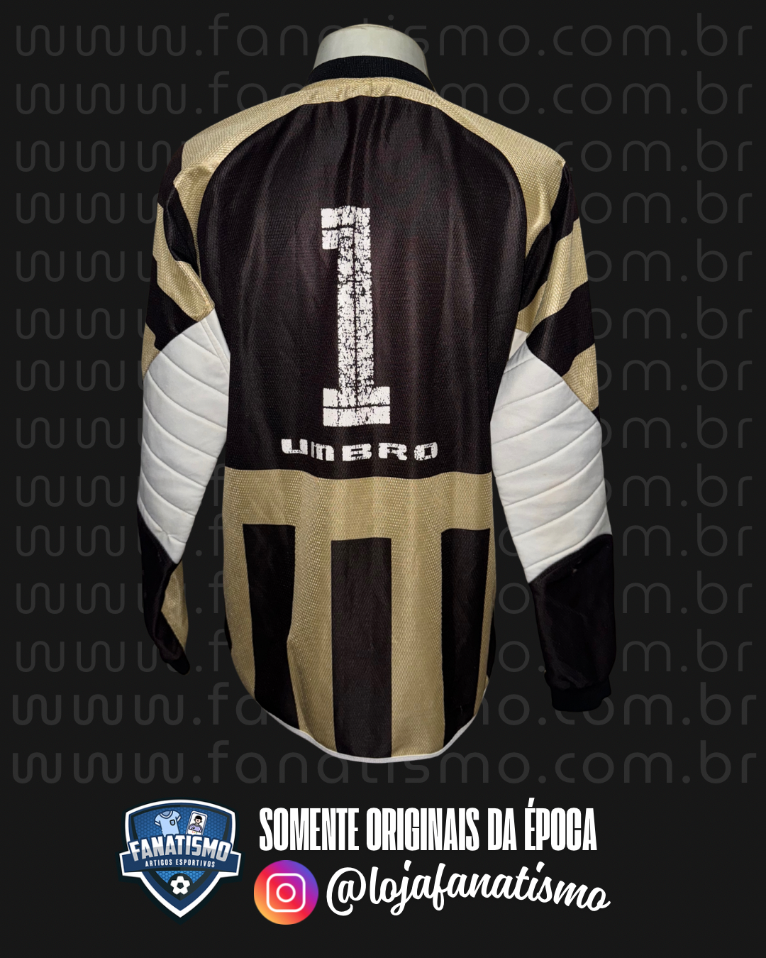 Camisa do Vasco Oficial Goleiro Manga Longa Umbro 2003/2004 #1 Fábio De Jogo G - Imagem 2
