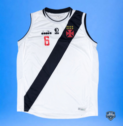 Camisa Vasco Oficial II Basquete Diadora 2018/2019 #6 Gemerson Usada em Jogo EG