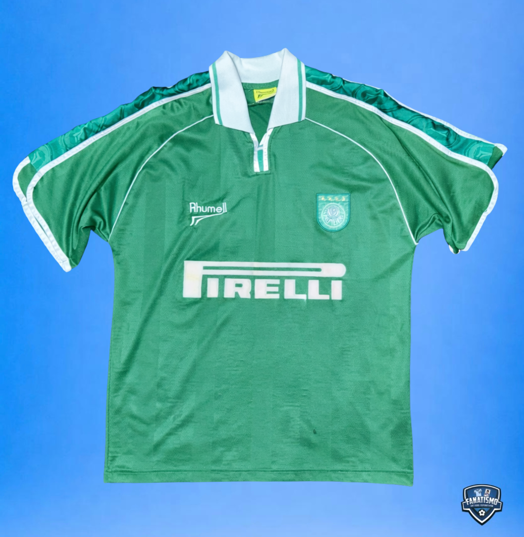Camisa Palmeiras Oficial I Rhumell 2001 #4 Usada em Jogo