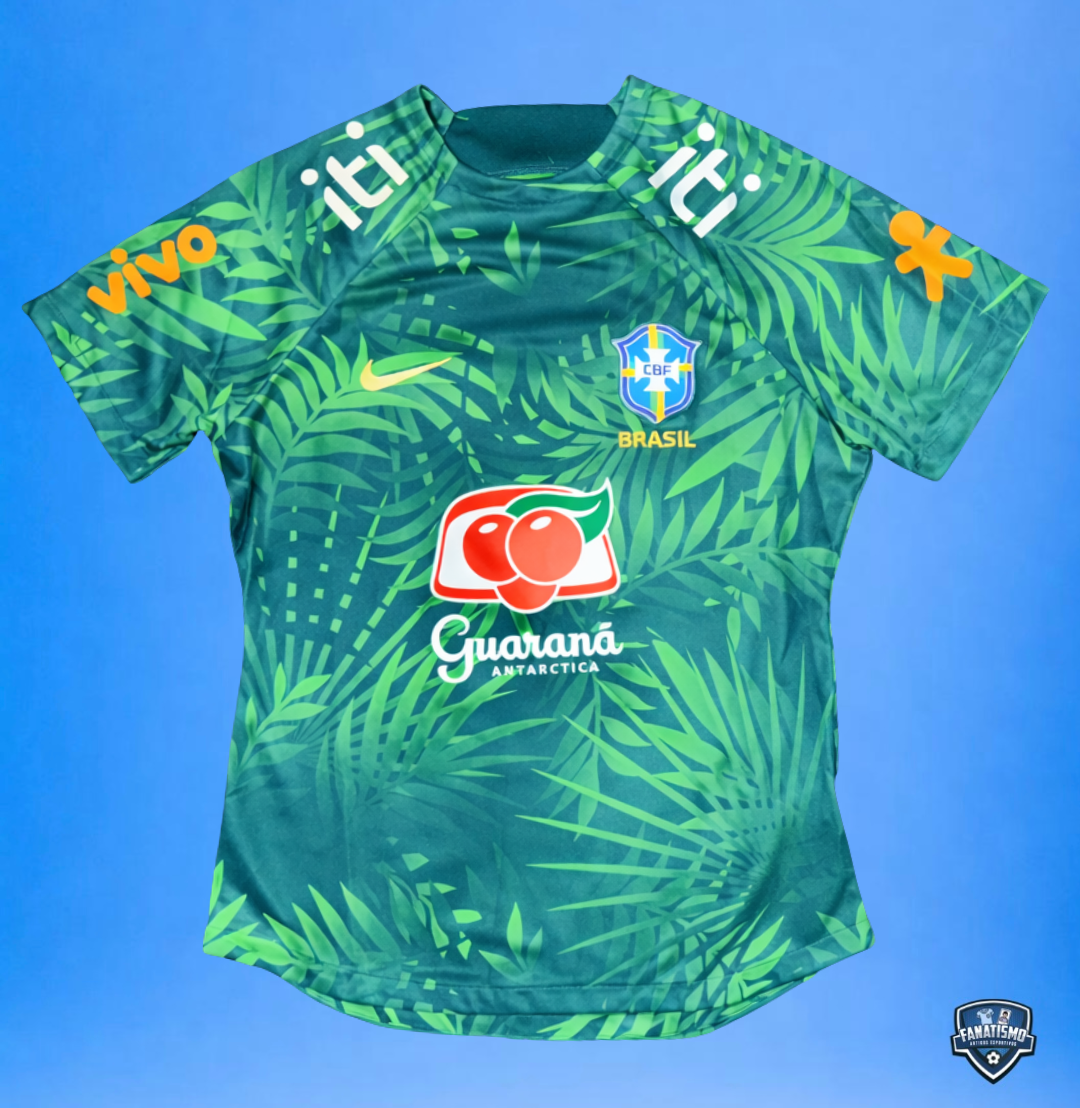 Camisa Brasil Feminino Oficial Aquecimento Nike 2023/2024 Nova