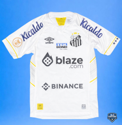 Camisa Santos Oficial I Umbro 2024 #13 João Lucas Usada em Jogo P