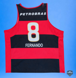 Alternative view of Camisa Flamengo Oficial I Basquete ??? 2008 #8 Fernando Alvim Usada em Jogo