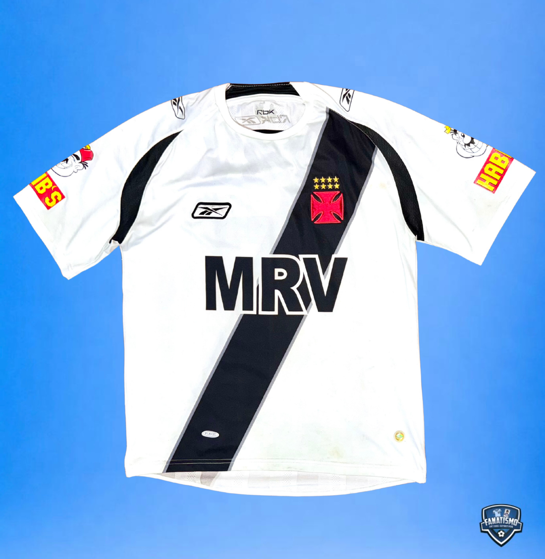 Camisa Vasco Oficial II Reebok 2008 #19 Leandro Bonfim Usada em Jogo na Sul-Americana G