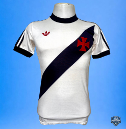 Camisa Vasco Oficial II Adidas 1980 #13 Paulo Roberto Brasinha Usada em Jogo