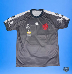 Camisa Vasco Oficial Treino Cinza Beach Soccer Kappa 2023