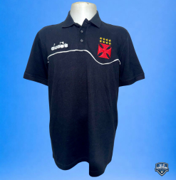 Camisa Vasco Oficial Polo Comissão Técnica Diadora 2018 GG