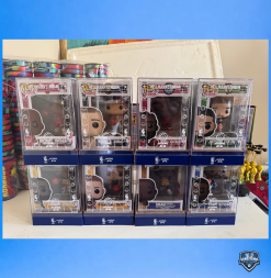 Kit Completo 8 Funkos NBA Promocionais Hellmann’s + Petisqueira NBA