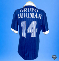 Alternative view of Camisa Olaria Oficial I Grupo Aurimar 1997 #14 Usada em Jogo