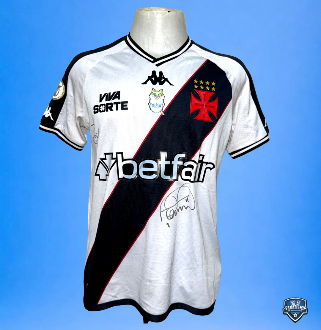 Camisa Vasco Oficial II Kappa 2024 #6 Usada em Jogo Único M